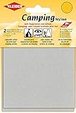 Kleiber + Co.GmbH Camping-Nylon-selbstklebend, Hellgrau, ca. 10 cm x 12 cm