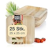 Moritz & Moritz Palmblatt Teller eckig 25 x 25 cm - 25...
