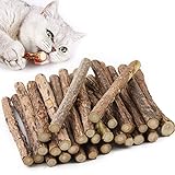 30 Stück Katzenminze Sticks, Matatabi Katzen Kauhölzer, Matatabi-Kausticks als Katzenspielzeug, Katzenminze Sticks zum Schleifen von Zähnen, Matatabi Zahnpflege
