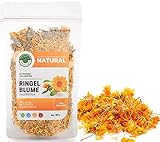 Ringelblumenblüten getrocknet 180g I lose und ganz Ringelblumentee I Geschenke für Frauen I hochwertige Calendula Kräutertee I ohne Zusatzstoffe von Natural Welt