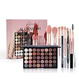 FantasyDay Multifunktions Exquisite Make-up Geschenkset Kosmetik Schmink Kit für Gesicht, Augen und Lippen - Makeup Paletten Schminkkoffer mit Lidschatten Palette, Lippenstift, Rouge, Mascara, Pinsel