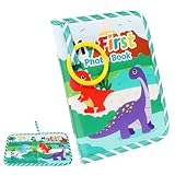 Erstes Fotoalbum für Kinder – Neutrale Tagebücher – Weiches Album aus Stoff für Fotos und Erinnerungen | für Zuhause Reise Kinderwagen Wiege Wiege Taufe Party Geburtstag Kinder