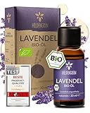 Heldengrün® BIO Lavendelöl [100% NATURREIN] Lavandula...