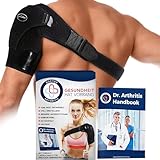Von Ärzten Entworfen, Schulterstütze, Anpassbarer Schultergurt, Schulterbandage Herren und Damen, Oberarm-Bandage für Unterstützung von Schulterverletzungen, Schwarz, für Links und Rechts