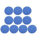 LOORGVEL 10 Stück Polierschwämme Rund Autowaschschwamm aus Blauem Schwammmaterial mit Kratzschutz für Effektive Autoreinigung und Lackpflege Applikationsschwamm für Wachs