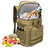 Hp hope Kühlrucksack 43L Isolierte Kühltasche Picknicktasche Warmhaltebox Kühlbox Kühlrucksack Groß Rucksack Herren und Damen für Camping Strand Outdoor Reisen Familie Picknick BBQ