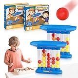 FUXNGZI Bouncing Ball, 2024 Neuest Bounce Off Party Game Jumping Ball, Bouncing Ball 4 Shots Game, 4 Shots Klassische Brettspiele, Desktop Bouncing Toy Boardgames for Family/Party/Gamenight (2 Set)