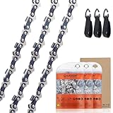 SAVIOR 3 Stück Sägeketten 3/8'LP 1,1 mm 46 TG für 30 cm Schiene, Rückschlagsarme Kette Kompatibel mit Makita, Dolmar, Husqvarna