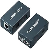 PWAY PW-HT225PIR HDMI Extender 195ft/ 60m Übertragung über Einzelne Cat5e / 6/7 Full HD 1080P Unterstützung IR Steuerung 3D EDID Loop-Funktion