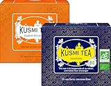 Kusmi Tea - 2er - Pack - English Breakfast Bio Asiatische Schwarzteemischung + Tee Anastasia bio Schwarzer Tee mit Bergamotte, Aromatisiert Orangenblüte - Emblematischer Earl Grey Tee