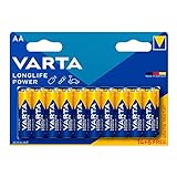 20 Stück AA-Batterien, LR6, 1,5 V, Alkaline Batterie Varta High Energy 2023