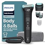 Philips Bodygroom Series 7000 – Trimmer für Männer, flexiblem 2D-Scherkopf Dreifachschutz -austauschbare Scherköpfe, Nutzung im Intimbereich, 100% duschfest, 120 Min. Laufzeit, Modell BG7480/15