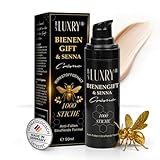 BS Luxry® Bienengift & Senna Anti-Falten Creme – 50 ml mit 1000 Bienenstichen – Hyaluron Booster & Bakuchiol – Luxuspflege für straffere Haut, Faltenreduzierung & empfindliche Haut