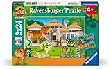 Ravensburger 12001057 Kinderpuzzle 12001057-Jurassic Explorers-2x24 Teile Jurassic World Explorers Puzzle für Kinder ab 4 Jahren