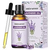 Migcaput Ätherische Öle lavendelöl 100 ml,100% Reine Natürliche , Aromatherapieöl von Erstklassige Qualität, Duftöle für Diffusor, Luftbefeuchter, Entspannen, Massage, Bad