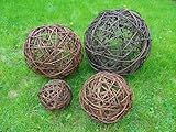 MIKONI Weidenkugel Weidenball Gartendeko Dekokugel Kugel Rebenkugel Dekobälle Garten 10 bis 50cm (15cm)
