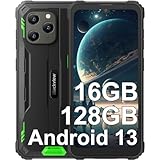 Blackview BV5300 Plus Outdoor Handy Ohne Vertrag Android 13 Outdoor Smartphone 16GB RAM 128GB ROM (1TB Erweiterbar) Outdoor Handy 6.1' HD+ 6580mAh,13MP+5MP, 4G Dual SIM, IP68/IP69K/OTG/GPS/Face ID