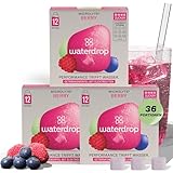 waterdrop® Microlyte Set BERRY - Elektrolyte ohne Zucker - 36 Waterdrop Drop Würfel - Elektrolyte & Vitamine - Getränk zur Sport - zuckerfrei, kalorienfrei & vegan