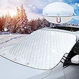 Tevlaphee Frontscheibenabdeckung, Windschutzscheibenabdeckung, Autoscheibenabdeckung, Scheibenabdeckung Auto Frontscheibe, Magnet, für die Windschutzscheibe gegen Schnee, EIS, Frost, Staub, Sonne