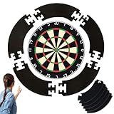 qhklew Dart Catchring Surround, 5 Teiliger Dartscheiben Einfassung, Dartscheibe Schutzring, Einfache Montage für Zuhause & Outdoor, Verhindern WandschäDen mit Der Dartscheibe Surround Ring