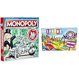 Monopoly & Hasbro Das Spiel des Lebens, Brettspiel für die ganze Familie für 2 – 4 Spieler, für Kinder ab 8 Jahren, enthält Bunte Stifte