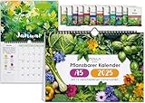 Saatgut Kalender 2025 - A5 Einpflanzbarer Kalender...