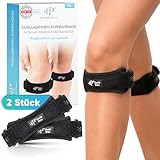 Health Press® Patellasehnen-Kniebandage – 2x Kniebandage – Patellasehnenbandage zur Entlastung, Führung & Stabilisierung der Patellasehne – Kniestütze – Kniescheiben Bandage – Verstellbares Band