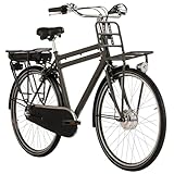 Adore Alu E-Citybike Herren Hollandia Carry on 28'' E-Bike grau 250 Watt Li-Ion 36V/13 Ah 3 Gänge