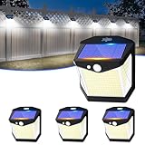 Vanranger Solarlampen LED Strahler Außen mit Bewegungsmelder: 248 LED Aussen Solar Lampe Outdoor IP65 Wasserdicht Solarleuchte Licht Aussenleuchte 3 Modi Solarlampe 270° Solarlicht Wandleuchte Garten