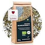 Weltecke Bio-Basen-Tee lose aus 49 Kräutern 250 g | Basischer-Kräuter-Tee I In Deutschland hergestellt & abgefüllt | Für die basische Ernährung | Bio-Kräuter-Tee für den Säure-Basen-Haushalt