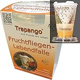 Fruchtfliegenfalle-Lebendfalle Trapango® wiederverwendbar...