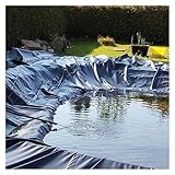 PVC Teichfolie 5X5M - wasserdichte Plane für kleine Teiche, Wasserspiele, Outdoor Garten Wasserfälle & Springbrunnen - Verhindert Versickern, langlebig & einfach zu installieren Litobnx,