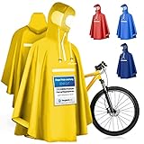 Premium Regenponcho Fahrrad wasserdicht SEHR GUT GETESTET -...