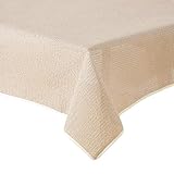 Gartentischdecke Tischdecke Weichschaummaterial rutschfest wetterfest 6 Farben (Beige, 130x160cm eckig)