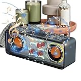 Genérico Drahtloser Lautsprecher, RGB Audio für Zuhause, Kabelloser RGB-Lautsprecher mit Bassstereo-Sound für Camping, Strand, Schlafzimmer, Garten, Party