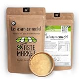BIO Leinsamenmehl 100g teilentölt Goldleinsaat kaltgepresst ballaststoffreiche Mehlalternative Taste Market