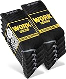 HELDENWERK 10 Paar Arbeitssocken Herren Premium | Verstärkte Arbeitsstrümpfe aus atmungsaktiver Baumwolle | Robuste Work Socks mit Komfortbund