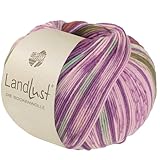 LANA GROSSA Landlust die Sockenwolle | Garn aus Merinowolle in verschiedenen Farben | Handstrickgarn aus 80% Schurwolle (Merino) & 20% Polyamid | 100g Wolle zum Stricken & Häkeln | 420m Garn