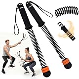 OTRC Weighted Battle Rope Ohne Seil - Verstellbare Battle Ropes für Zuhause, leises Seilloses Battle Rope mit Silikon Griff für Ganzkörperstraffung, Fettverbrennung,Krafttraining (Schwarz)