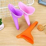 Frauenurinal,3 PCS Weibliches Urinal für Unterwegs Urinieren Reisegerät Silikon Pinkelhilfe im Stehen Tragbarer Wiederverwendbarer PIPI Trichter für Reisen Camping