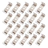 Lurrose 100 Stück Leuchtstoffröhrenhalter aus Langlebigem Manganstahl LED Röhrenbefestigungsklammern für Deckenlampen und Werkstattlampen