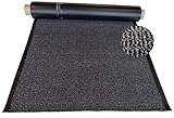 MERTEX Schmutzfangläufer Meterware 90 cm grau-schwarz meliert - ohne Rand an den Schnittkanten (90 x 180 cm, grau)