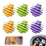 6 Stück Waschbälle Für Daunenjacken, Wäschebälle Für Waschmaschine, Trocknerball, Wäschebälle Gummi, Trocknerbälle Für Wäschetrockner, Waschball Für Waschmaschine, Waschkugeln Reduzieren Falten