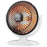 Tragbare Büroheizung: leichter elektrischer Konvektor, kompakte Büroheizlösung für Zuhause und Zuhause, tragbar für Schlafzimmer, Badezimmer, Wohnzimmer, Wohnung