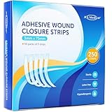 JFA Medical 250er Set Wundnahtstreifen-Strips/Klammerpflaster Nahtmaterial Wundverschluss-Streifen 3 x 75 mm