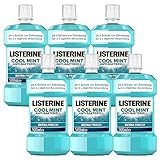 LISTERINE Cool Mint (6 x 500 ml), antibakterielle...