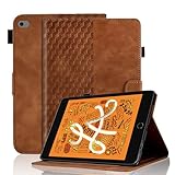 Hülle für 7.9-Zoll iPad mini 5. 4. 3. 2 Schutzhülle Premium Ledertasche Smart Case mit Auto Schlaf/Aufwach Stifthalter Kartensteckplatz für iPad mini 5 2019, Braun