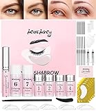 Wimpernlifting Set,2023 Version Augenbrauen und Wimpernlifting Set,Wimpern Perming Kit,Lange andauernd Lash Lift Kit Professionell mit Reinigungsmittel, Wimpernbehandlungen, Kleber,Mascarabürsten