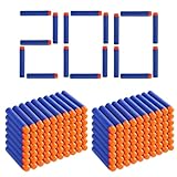 TiGog 200 Stück Pfeile für Nerf Elite 2.0, Pfeile Darts für Nerf Zubehör, Darts Bullets für N-Strike Elite Series, Weiche Schaumstoff Dartpfeile, Dart Zubehör für Nerf Gun Elite, Blau