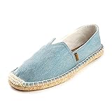 Alexis Leroy Canvas Espadrilles Flach Slip On Espadrilles Herren Blau 8 UK / 42 EU